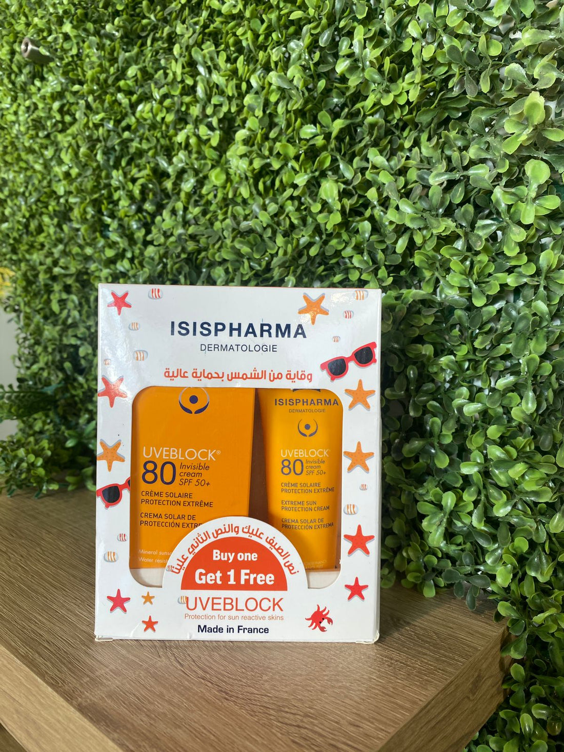 Isis Pharma Uveblock Spf80 Invisible Cream 50ml 2 Pcs Offer بكج واقي شمس للبشرة الجافة