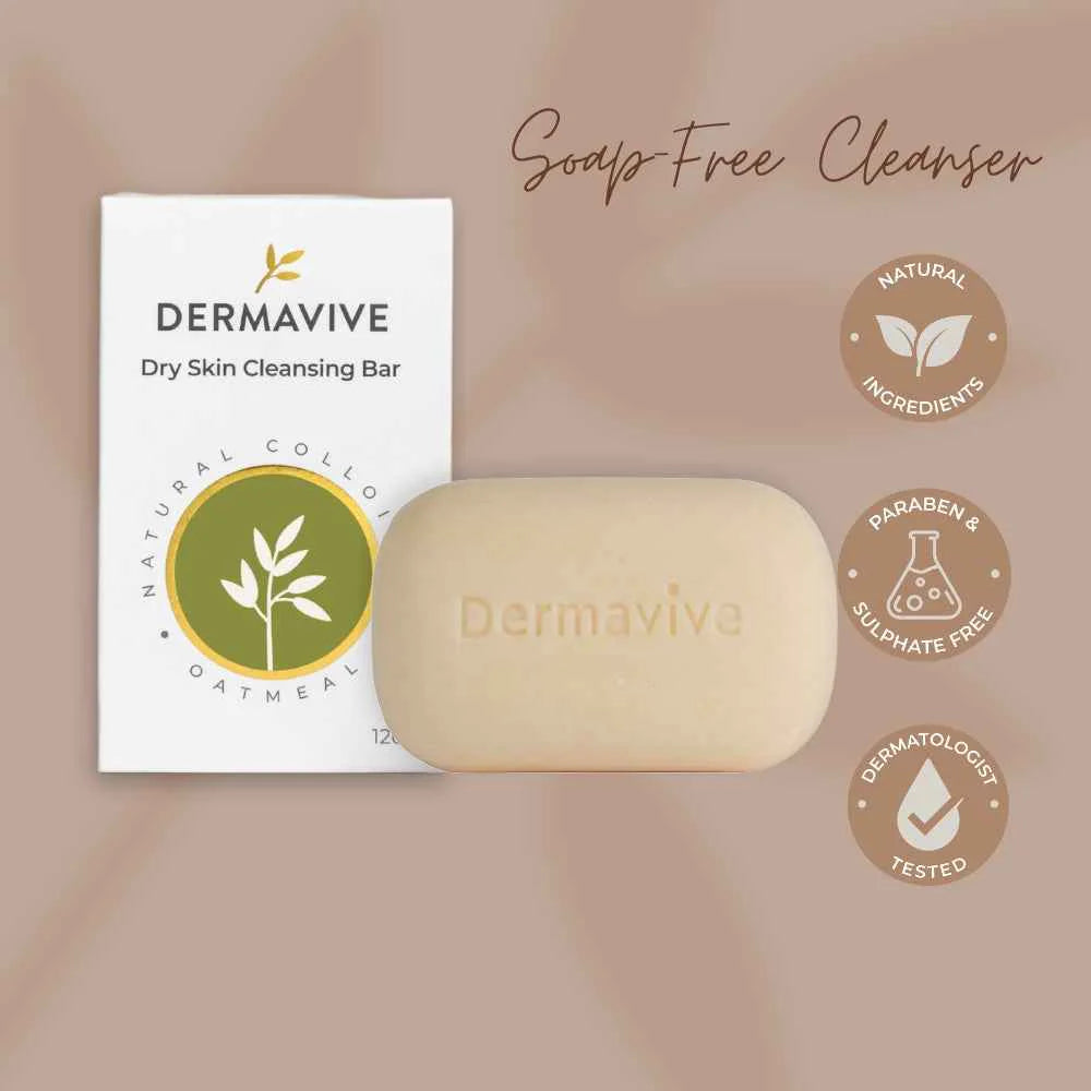 Dermavive Dry Skin Cleansing Soap Bar 120g صابونة للبشرة الجافة