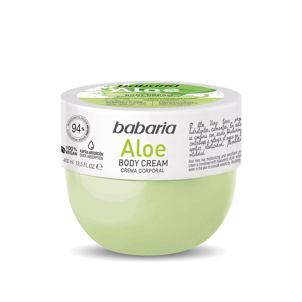 Babaria Aloe Vera Body Cream 400ml  كريم الالوفيرا للجسم