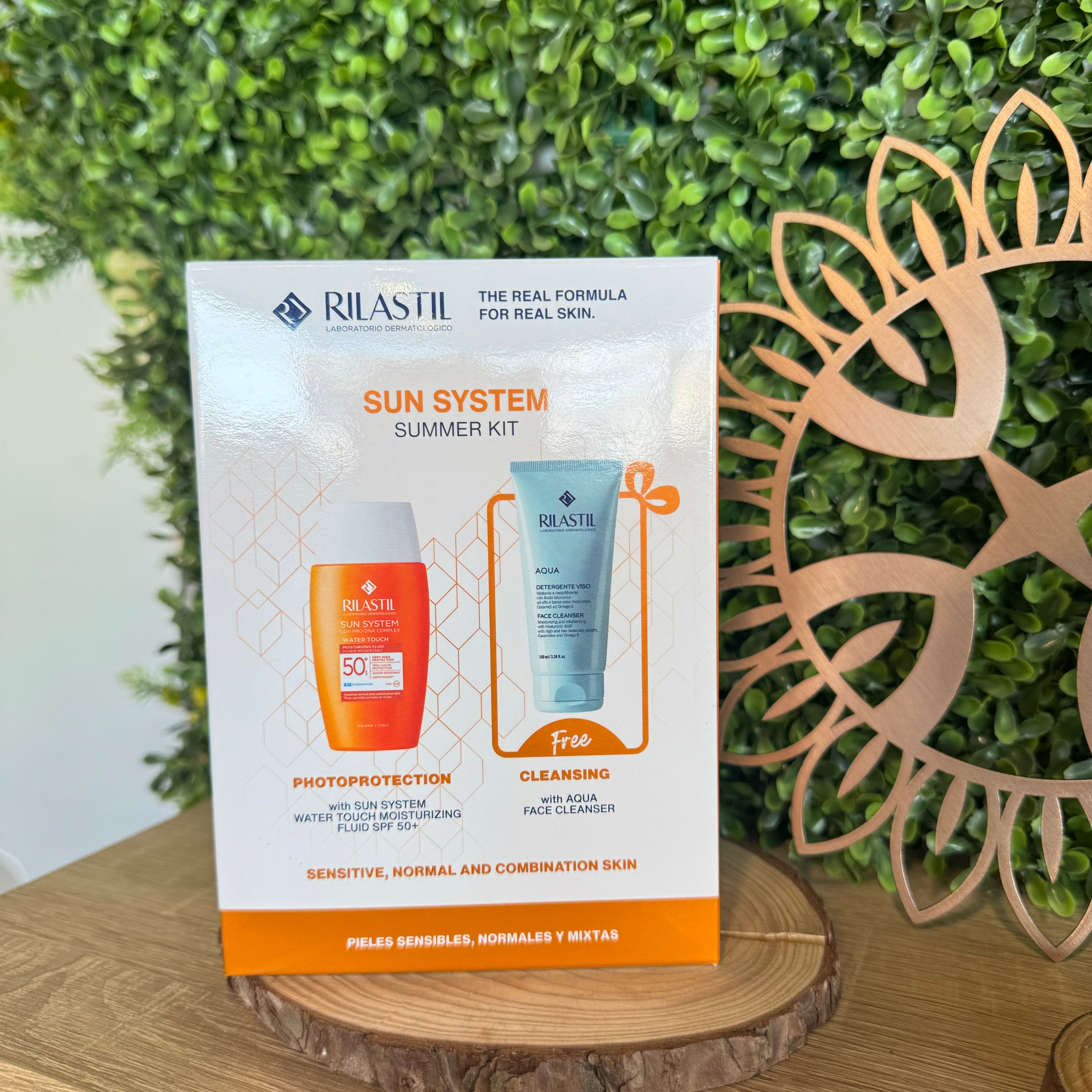 Offer Rilastil Sun System PPT Spf50+ Water Touch Fluid 50ml + Aqua Cleansing Gel 50ml Free