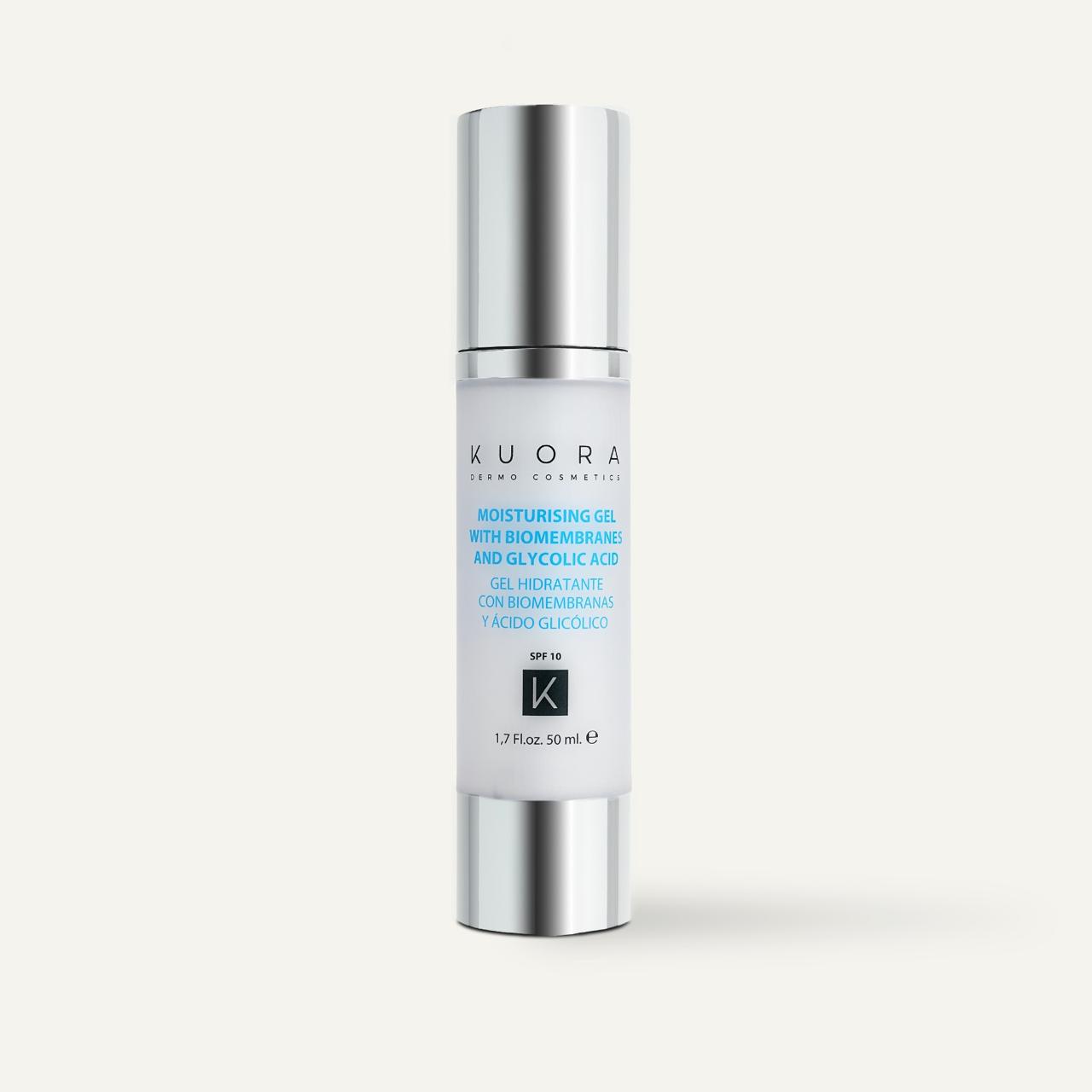 Kuora Biomembranes &amp; Glycolic Acid Moisturising Gel 50ml جل ترطيب و تحفيز خلايا البشرة