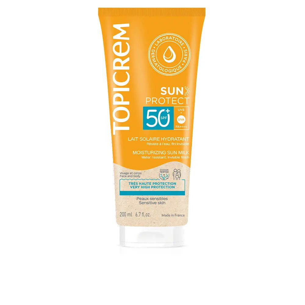 Topicrem Sun Protect Spf50+Moisturizing Milk 200ml واقي الشمس