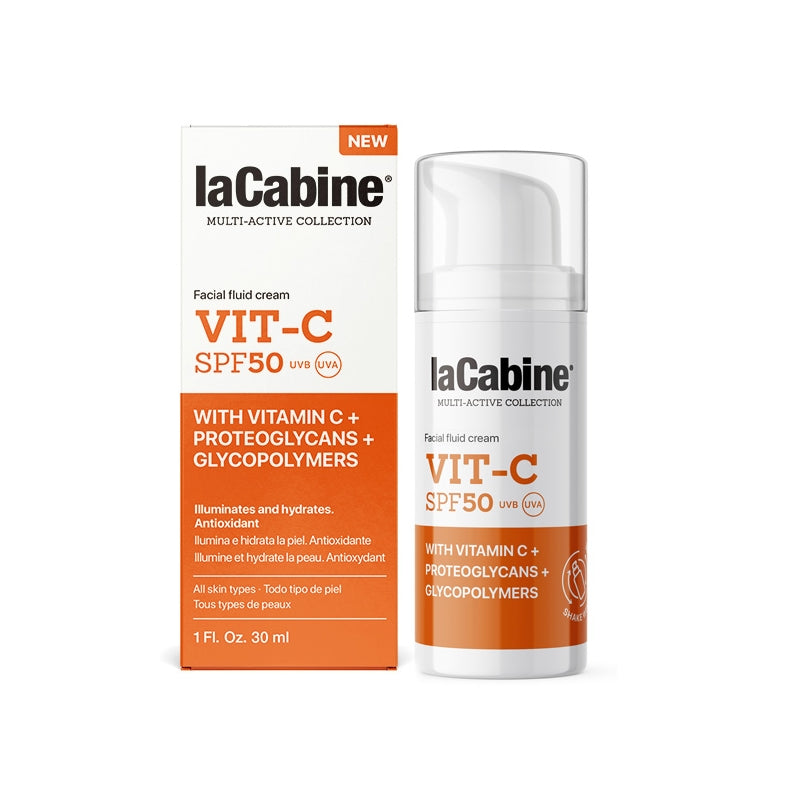 LaCabine Vitamin C Spf50 Fluid Cream 30ml كريم فيتامين سي مع واقي شمس