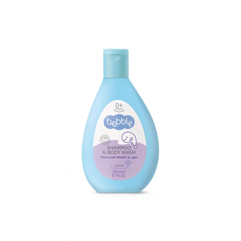 Bebble Lavender Shampoo &amp; Body Wash 200ml شامبو وجل للاستحمام باللافندر للأطفال