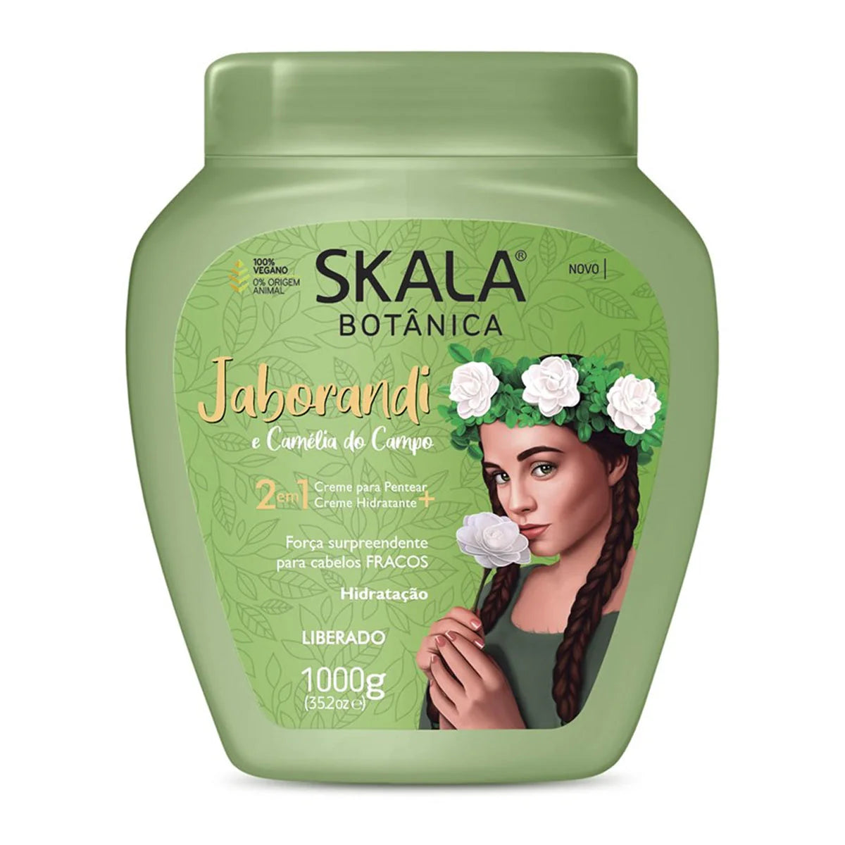 Skala Jaborandi Hair Conditioner Cream 1000g -Green كريم ماسك وبلسم للشعر الدهني