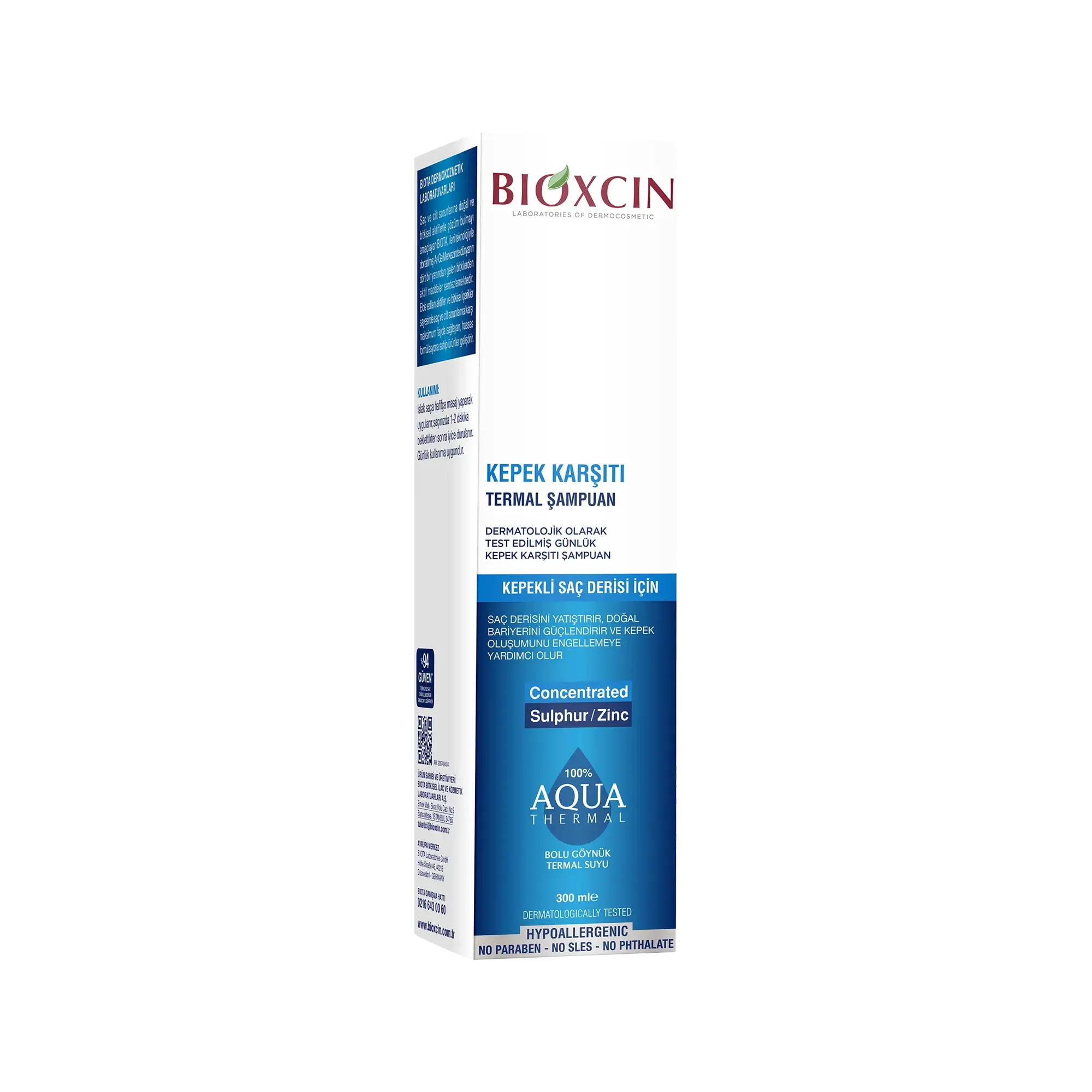 Bioxcin Aqua Thermal Anti Dandruff Shampoo 300ml شامبو مضاد القشرة