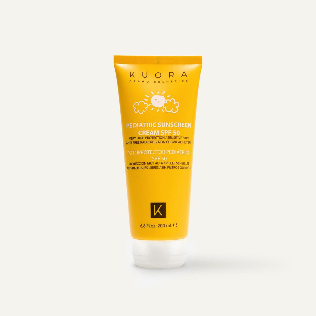 Kuora Spf50+ Pediatric Cream 200ml واقي شمس للأطفال