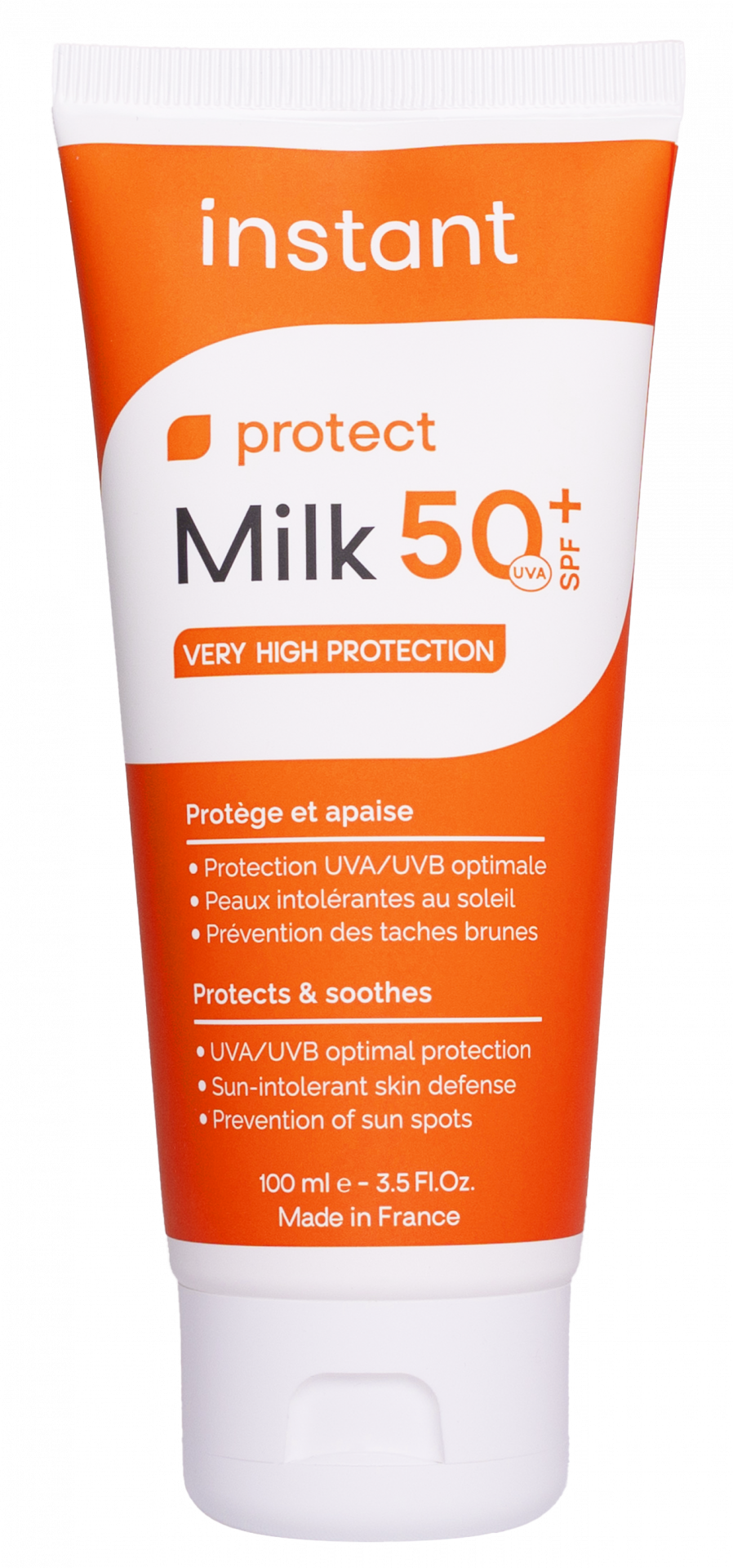 Instant Protect Spf50+ Milk 100ml واقي شمس للبشرة الحساسة