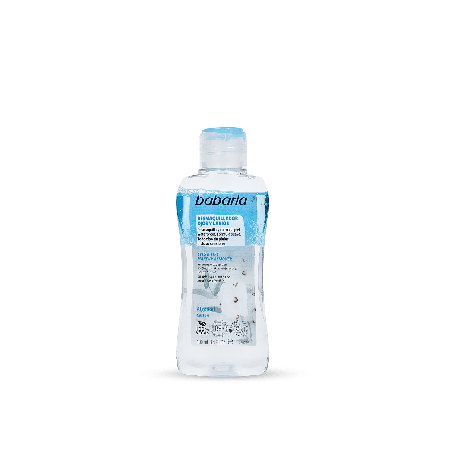 Babaria Biphase Eye &amp; Lip Makeup Remover 100ml مزيل مكياج العيون والشفاه