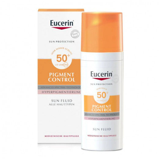 Eucerin Pigment Control Spf50+ Fluid 50ml واقي شمس مضاد للتصبغات