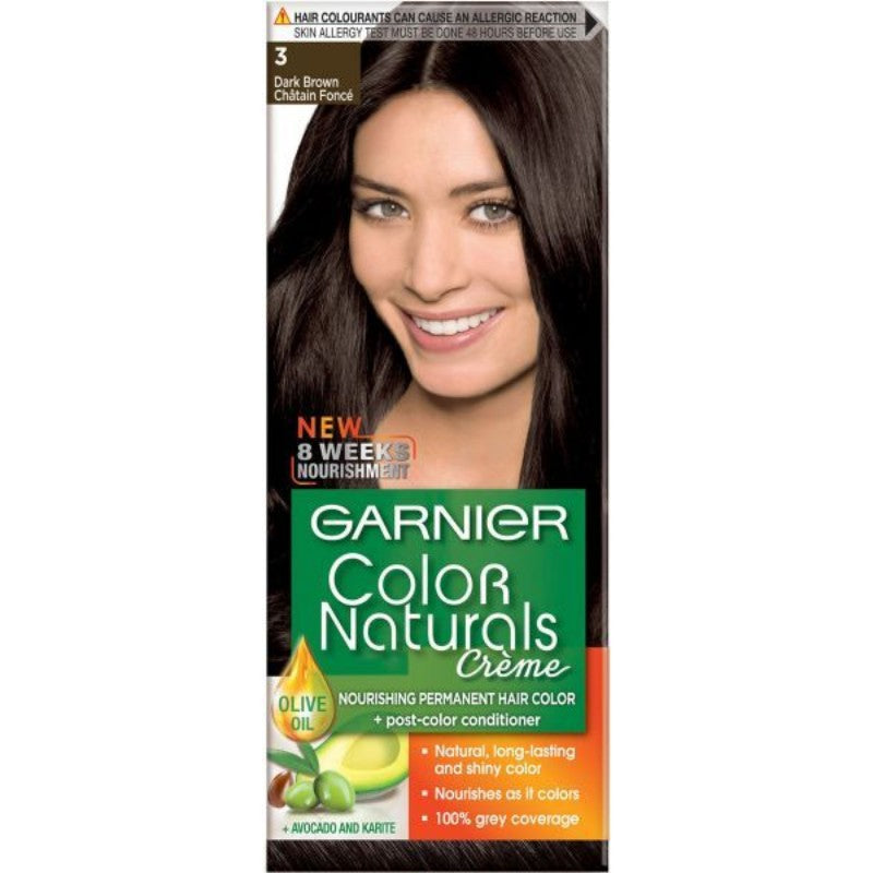 Garnier Color 3 -Darkest Brown بني غامق