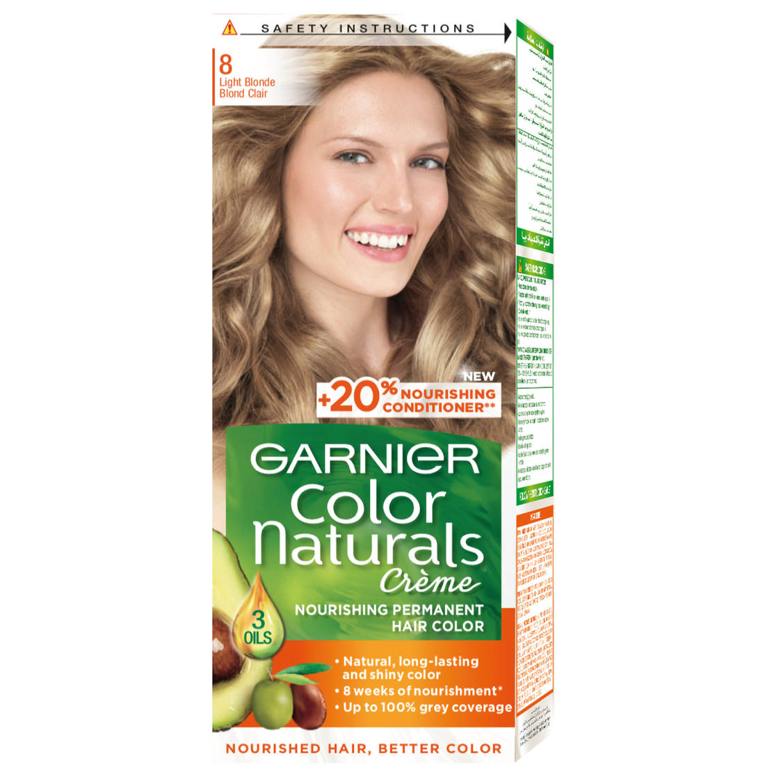 Garnier Color 8 -Light Blonde أشقر فاتح