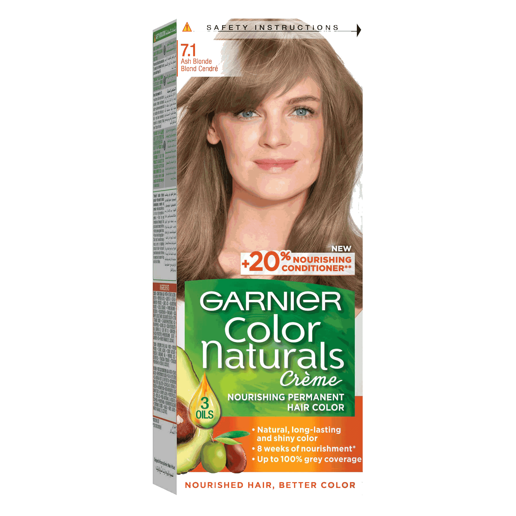 Garnier Color 7.1 -Ash Blonde أشقر رمادي