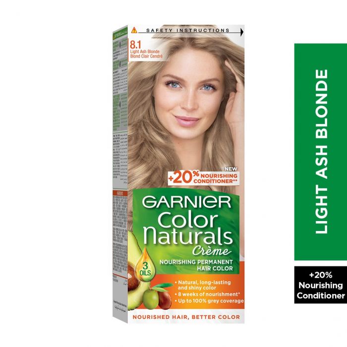 Garnier Color 8.1 -Light Ash Blonde أشقر رمادي فاتح