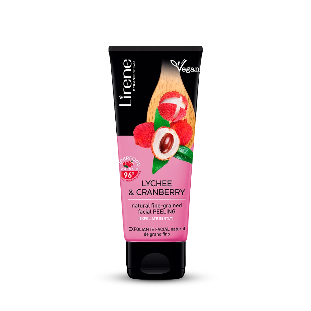 Lirene Lychee &amp; Cranberry Peeling 75ml مقشر للوجه