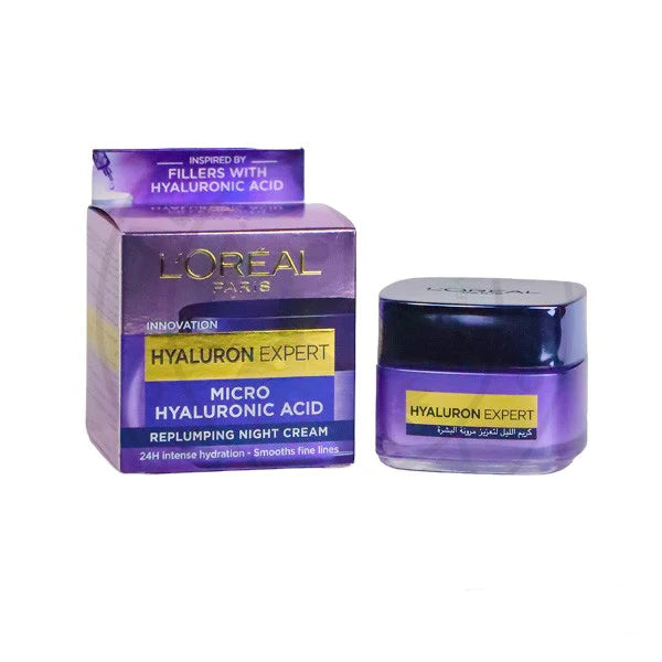 Loreal Hyaluron Expert Night Cream 50ml كريم ليلي مقاوم للتجاعيد