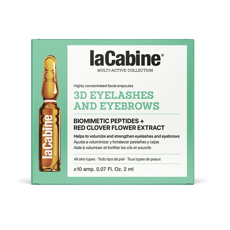 LaCabine 3D Eyelashes &amp; Eyebrows Amp 10 Pcs أمبولات لتقوية الرموش