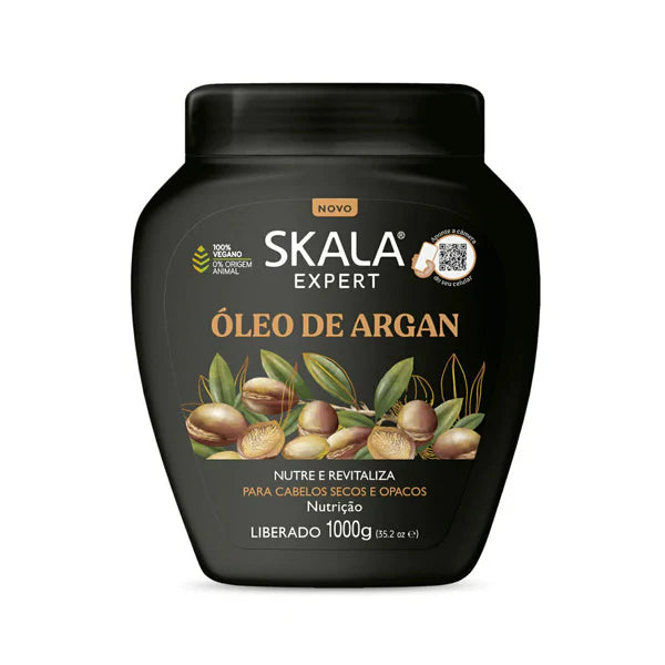 Skala Oleo De argan Hair Conditioner Cream 1000g -Black كريم مرطب للشعر الجاف