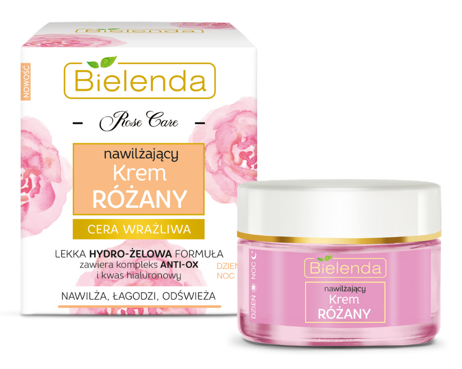 Bielenda Rose Moisturizing Cream 50ml كريم وجه بالورد مرطب ومهدئ