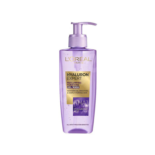 Loreal Hyaluron Expert Replumping Wash 200ml غسول جل للبشرة