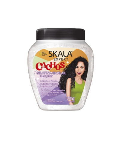 Skala Cachos Gelatina Capilar Hair Cream 1000g كريم للشعر الكيرلي