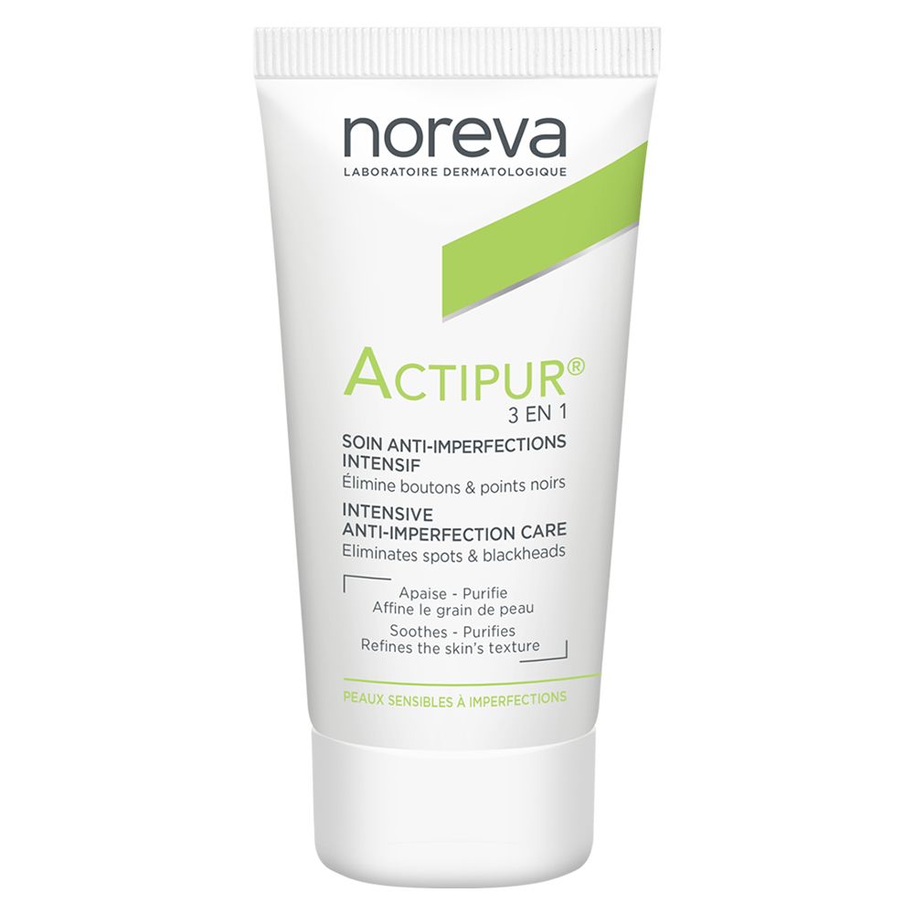 Noreva Actipur 3 In 1 Intensive Anti Imperfection Care 30ml ملطف للبشرة ومعالج للالتهابات المصاحبة لحب الشباب