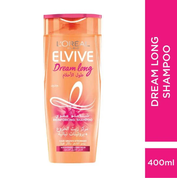 Loreal Elvive Dream Long Reinforcing Shampoo 400ml شامبو للشعر الضعيف