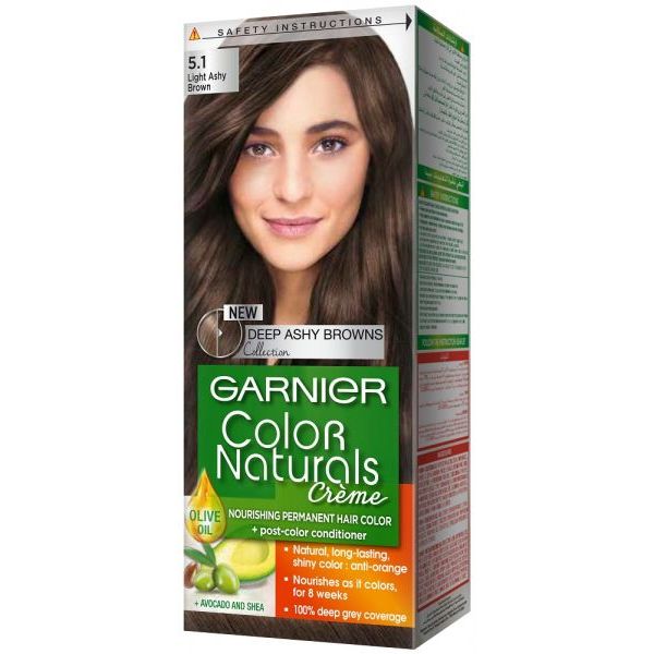 Garnier Color 5.1 -Deep Ashy Light Brown بني فاتح رمادي