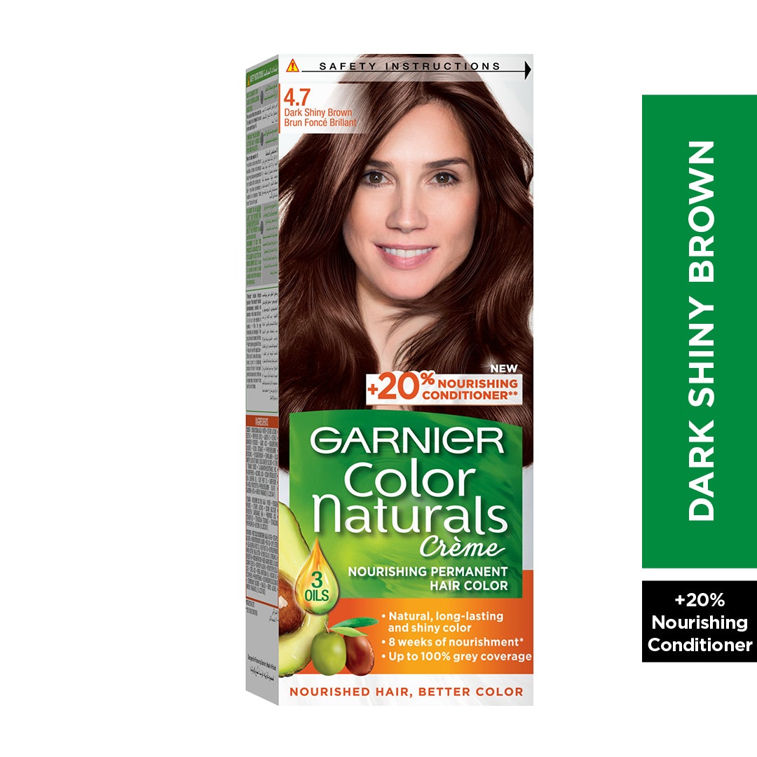 Garnier Color 4.7 -Dark Shiny Brown بني غامق لامع