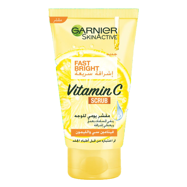 Garnier Fast Bright Vitamin C Scrub 150ml مقشر فيتامين سي