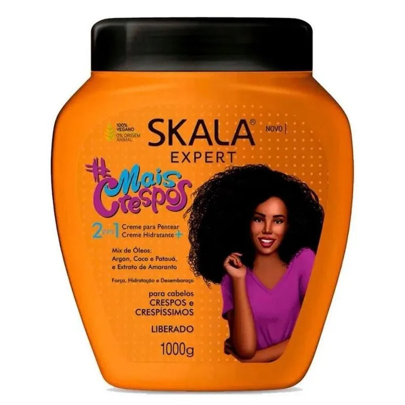 Skala Mais Crespos 2 in 1 Hair Cream 1000g -Orange كريم لفك التشابك