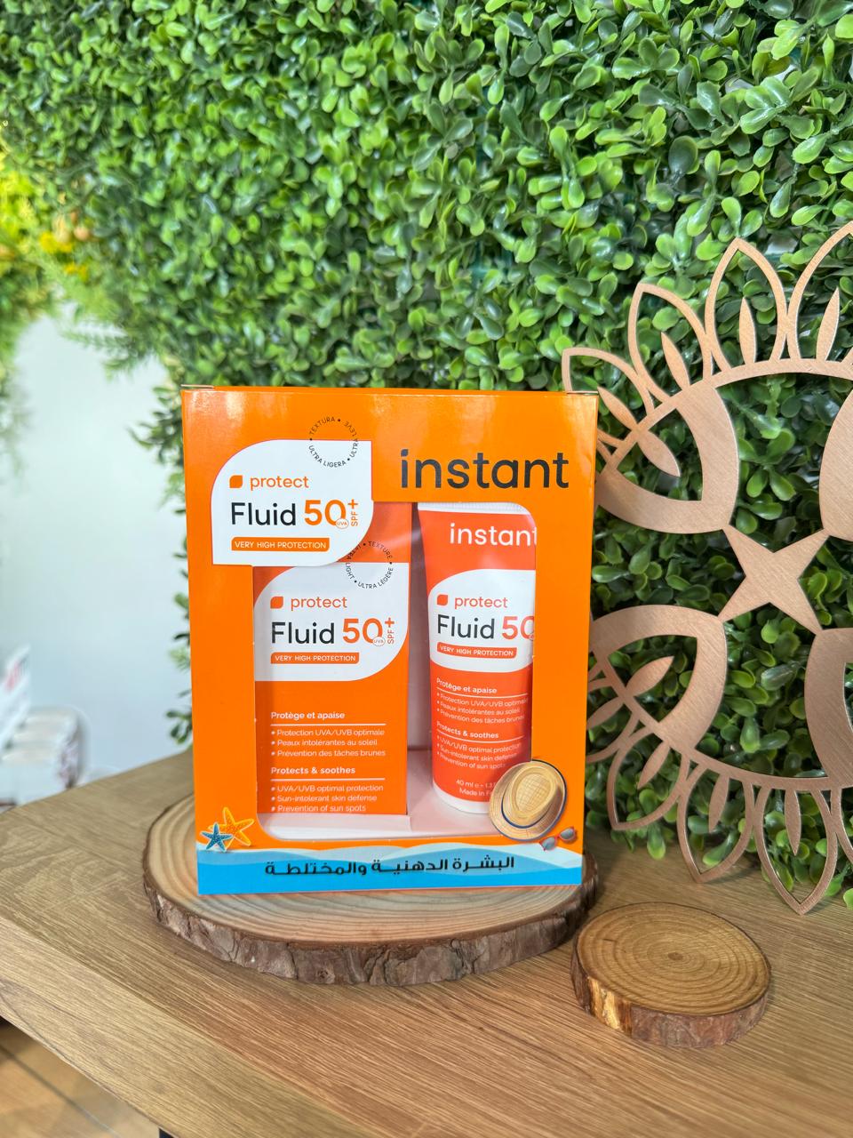 Offer Instant Protect Spf50+ Fluid 40ml 2 Pcs واقي شمس للبشرة الدهنية والمختلطة