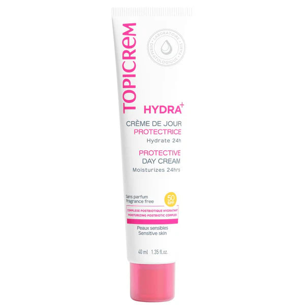 Topicrem Hydra+ Spf50 Protective Day Cream 40ml واقي شمس للبشرة الحساسة والجافة