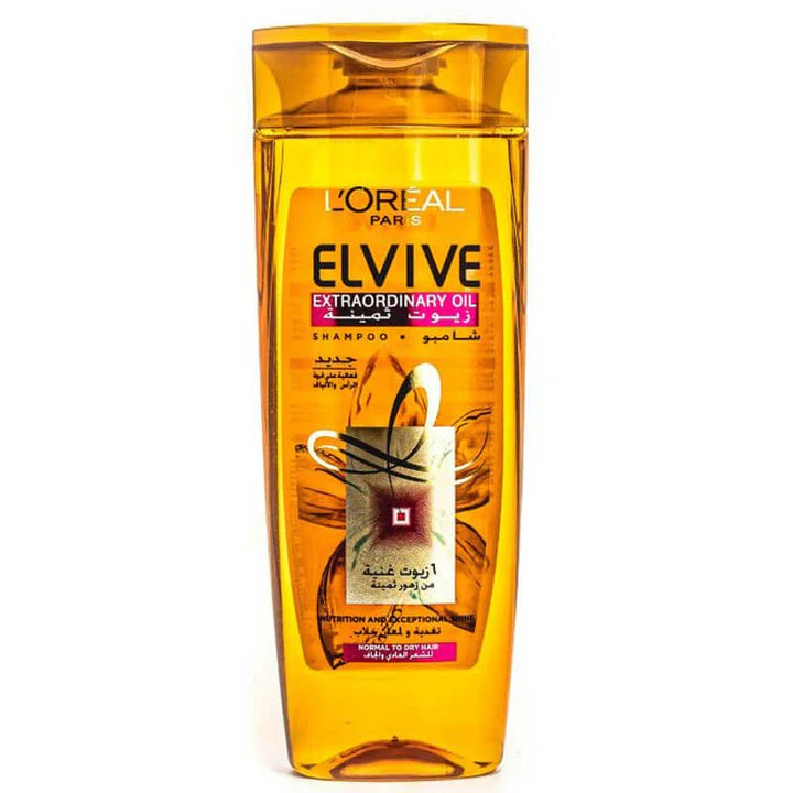 Loreal Elvive Extraordinary Oil Dry Hair Shampoo 400ml شامبو مغذي للشعر العادي والجاف