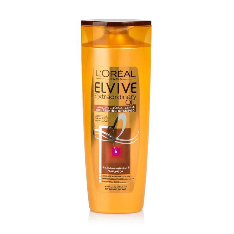 Loreal Elvive Extraordinary Oil Shampoo 400ml شامبو زيتي مغذي للشعر التالف