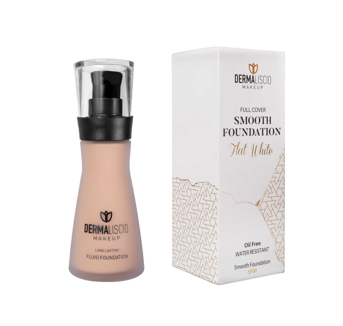 Dermaliscio Smooth Foundation (Flat White SF00) 30ml كريم الأساس