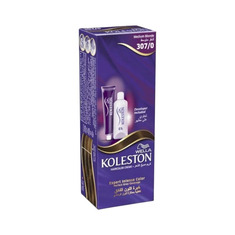 Wella Koleston Color Cream (307/0-Medium Blonde) أشقر متوسط