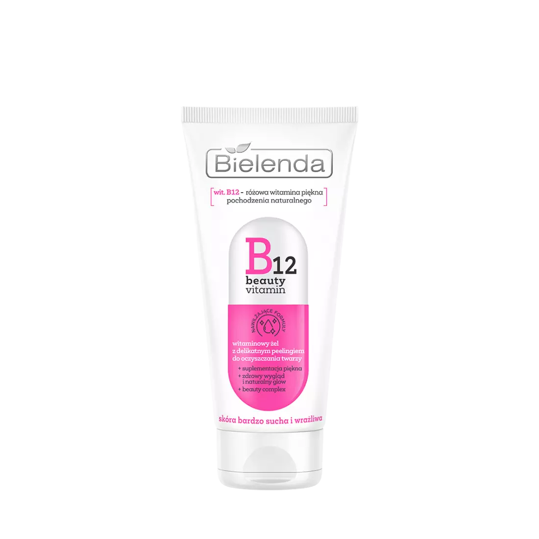 Bielenda B12 Beauty Vitamin Face Wash Gel 150ml غسول ومقشر للبشرة الجافة والحساسة