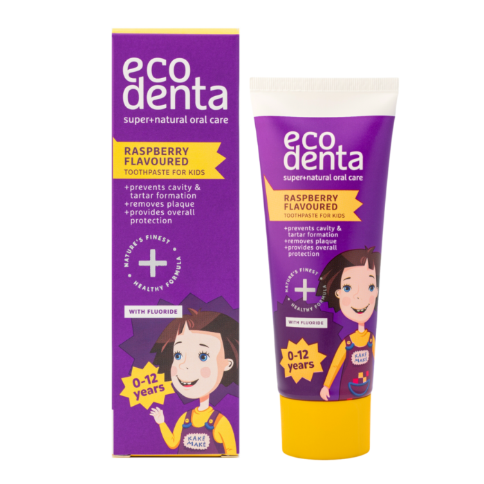 Ecodenta Raspberry Kids Toothpaste 75ml معجون اسنان للأطفال