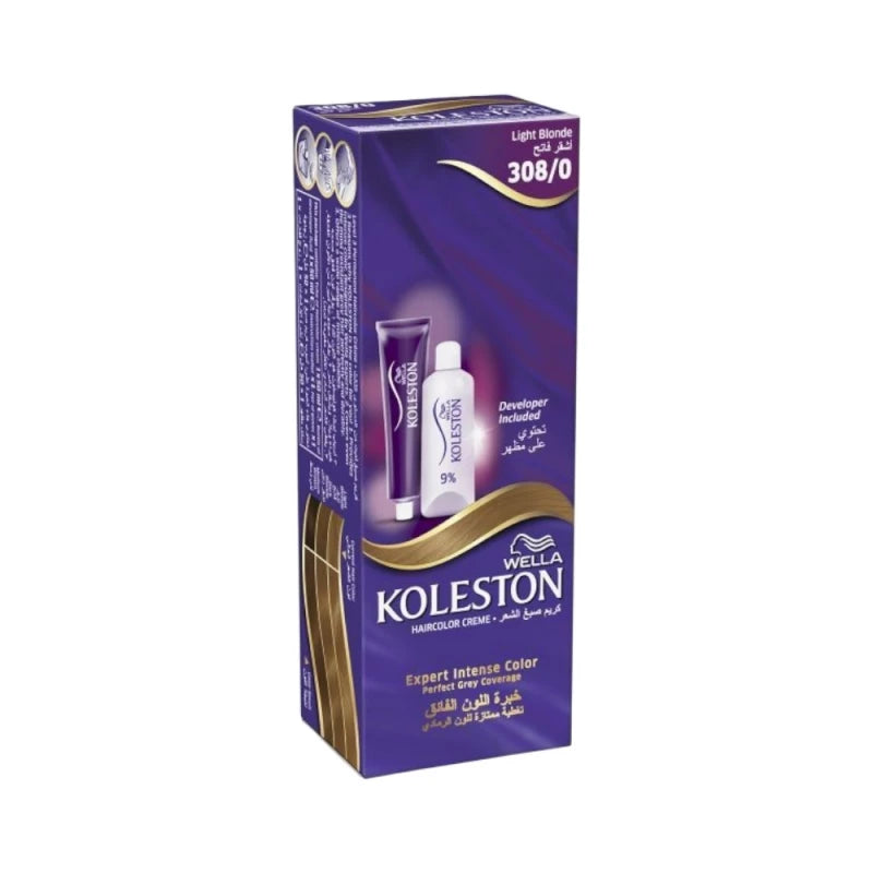 Wella Koleston Color Cream (308/0-Light Blonde) أشقر فاتح