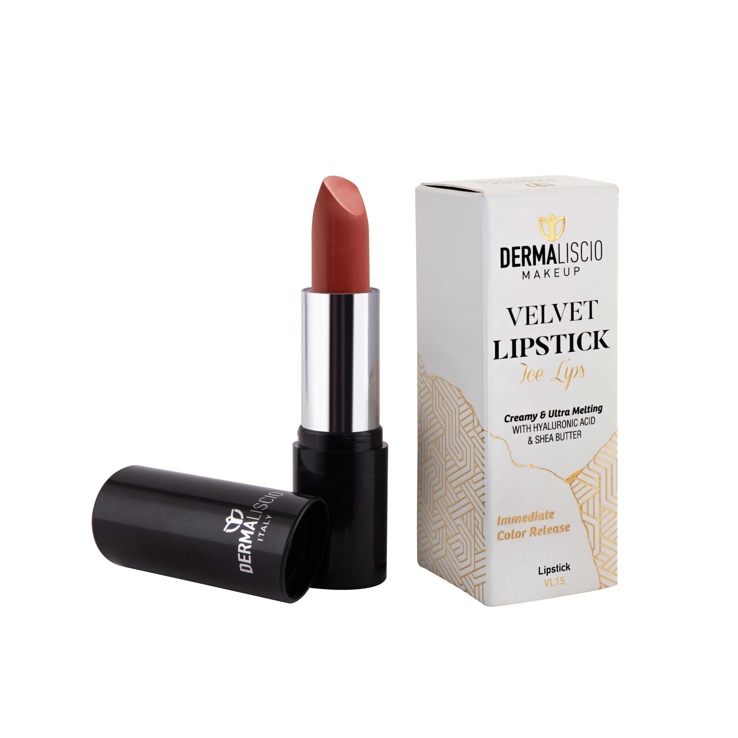 Dermaliscio Velvet Lip Stick (Ice Lips VL15) 3ml أحمر شفاه مخملي