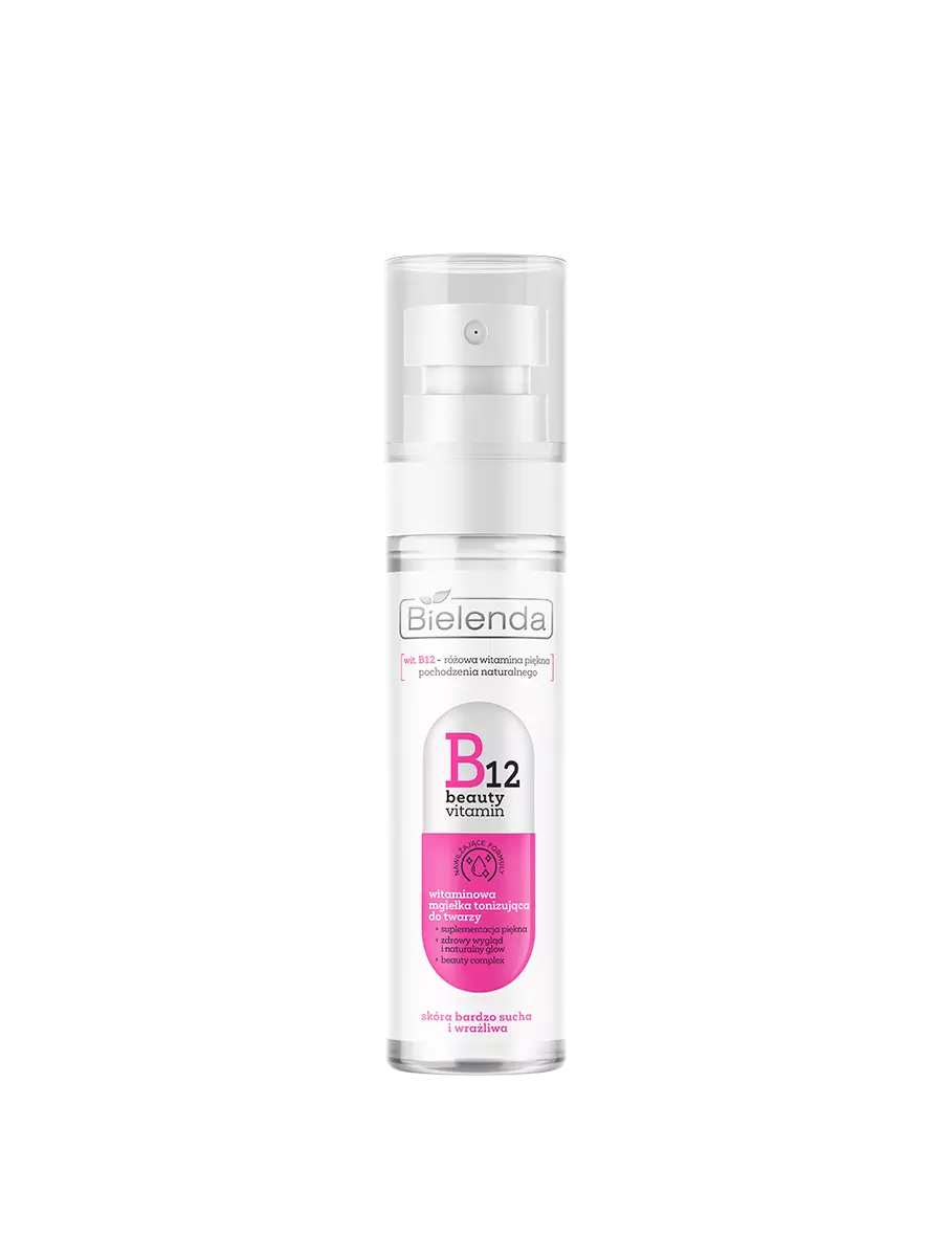 Bielenda B12 Beauty Vitamin Toning Mist 75ml بخاخ تونر للبشرة الجافة والحساسة