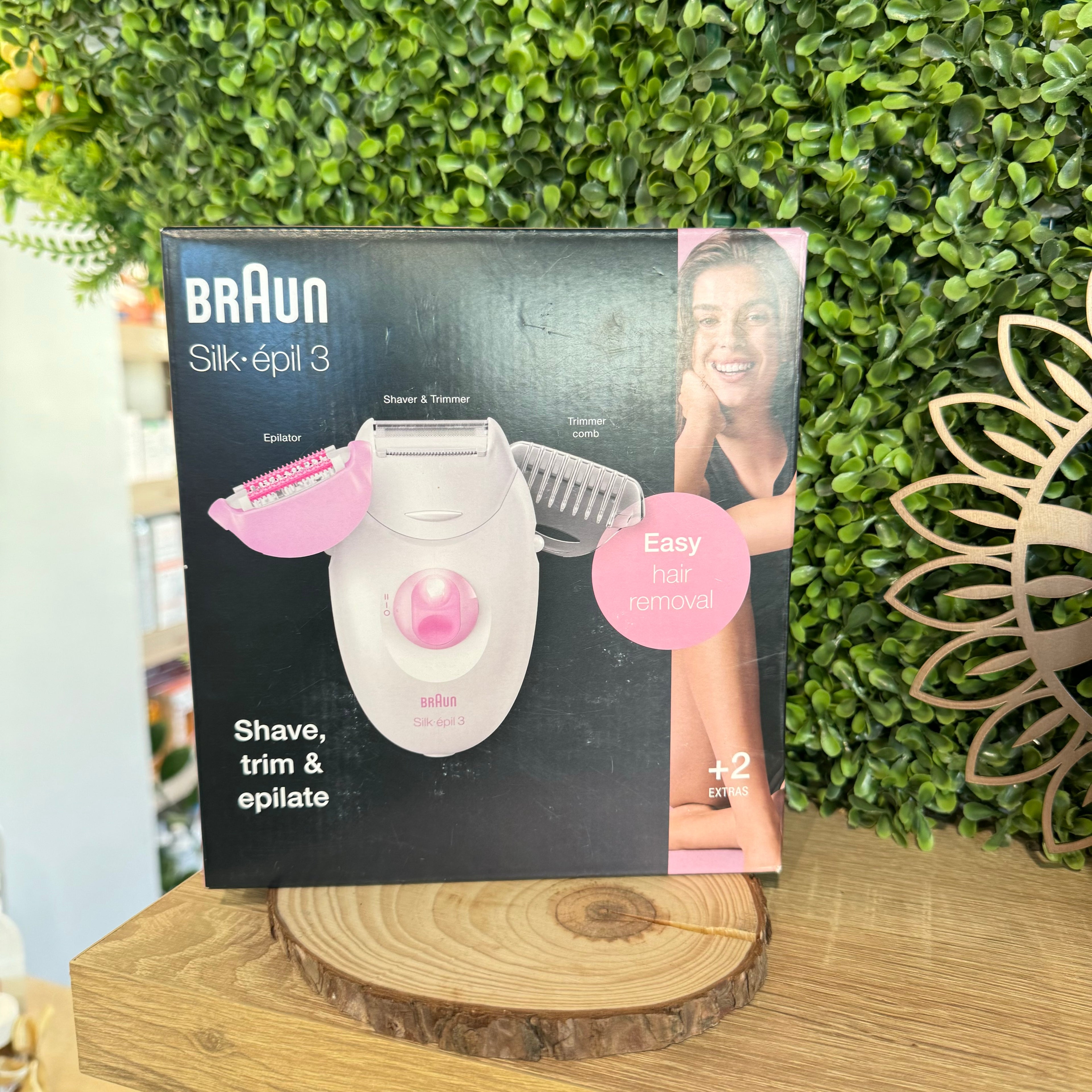 Braun Silk epil 3 Pink With 2 Extras Epilator &amp; Shaver