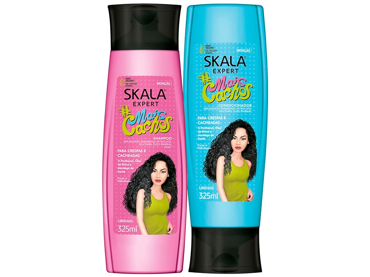 Skala Mais Cachinhos Kit ( Shampoo &amp; Conditioner) بكج للعناية بالشعر الكيرلي