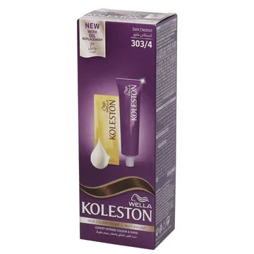 Wella Koleston Color Cream (303/4-Dark Chestnut) كستنائي غامق