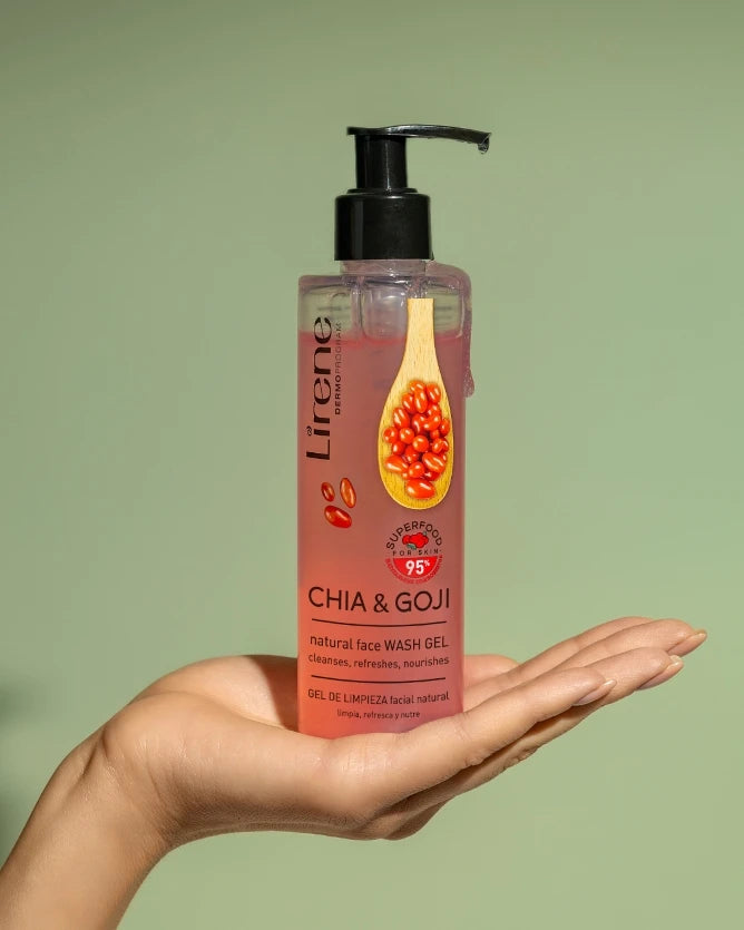 Lirene Chia &amp; Goji Cleansing Gel 190ml غسول للبشرة