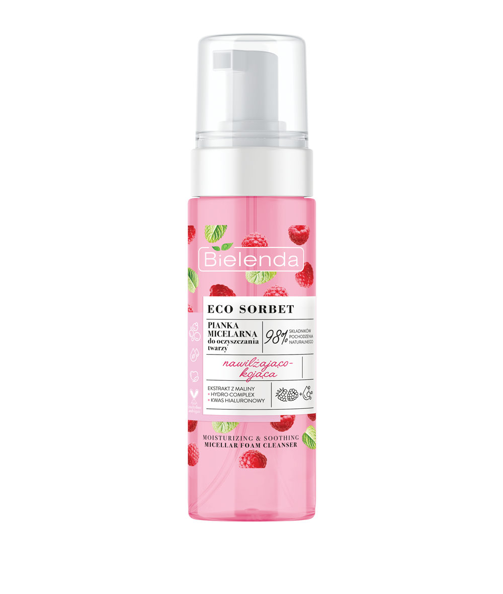 Bielenda Eco Sorbet Foam Cleanser 150ml رغوة التنظيف للوجه بخلاصة التوت