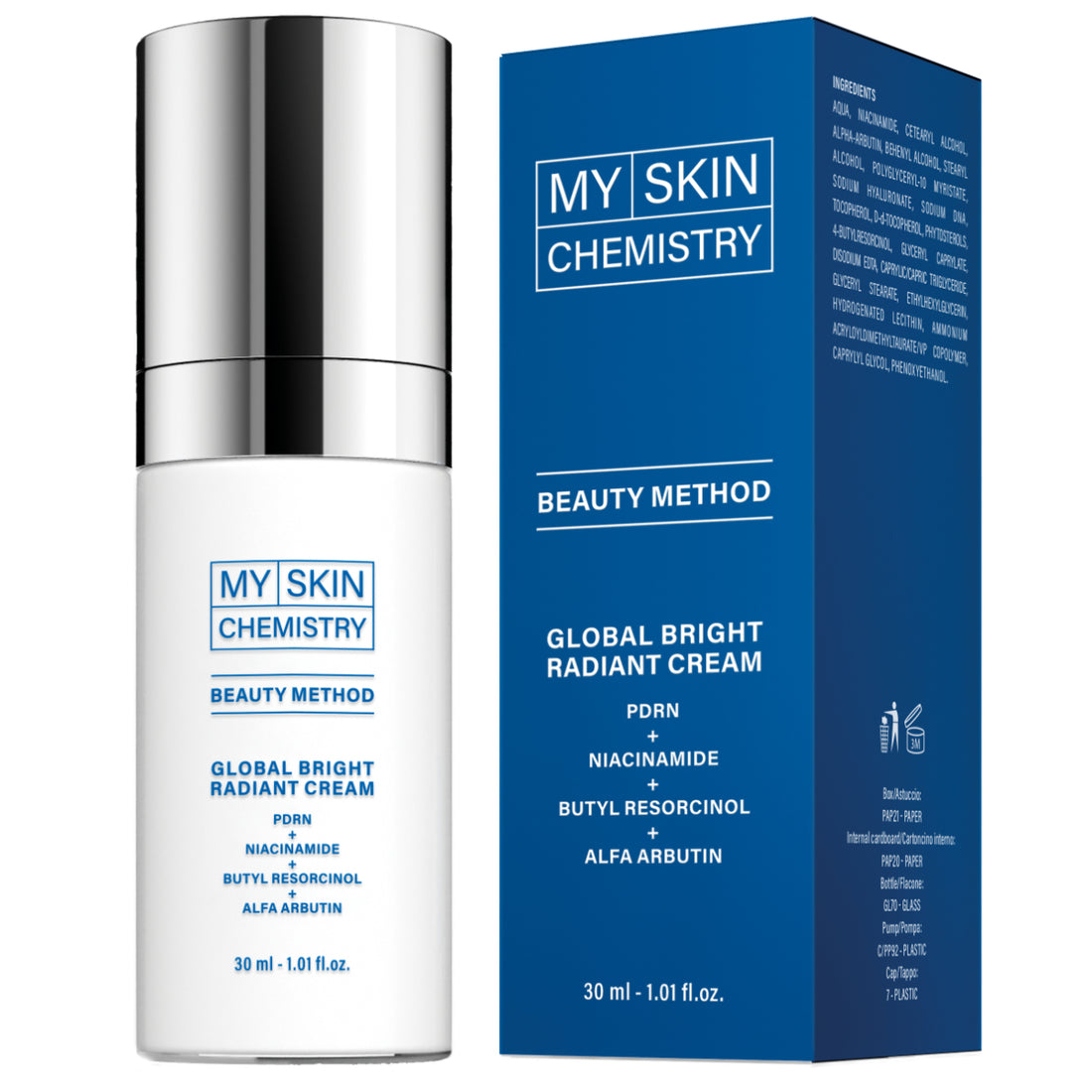 My Skin Chemistry Global Bright Radiance Cream 30ml كريم للتصبغات والنضارة
