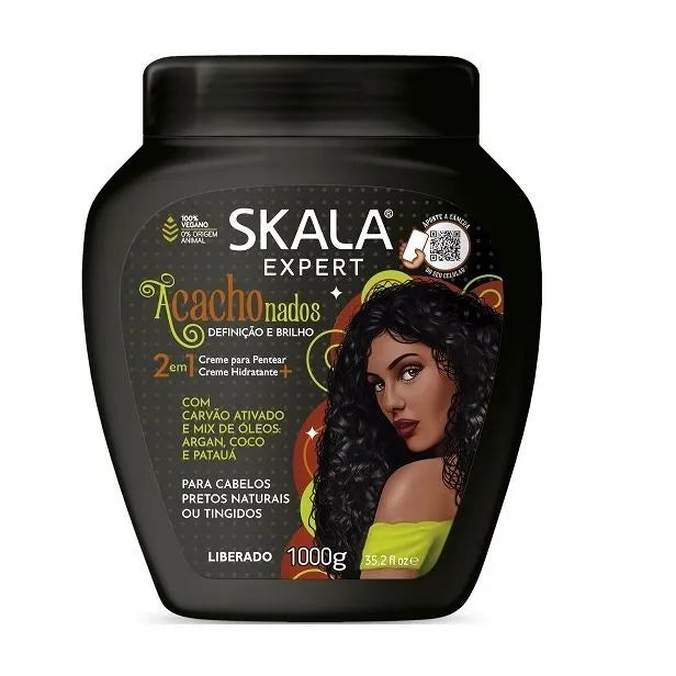 Skala Acachonados Hair Conditioner Cream 1000g  كريم لتغذية الشعر الكيرلي