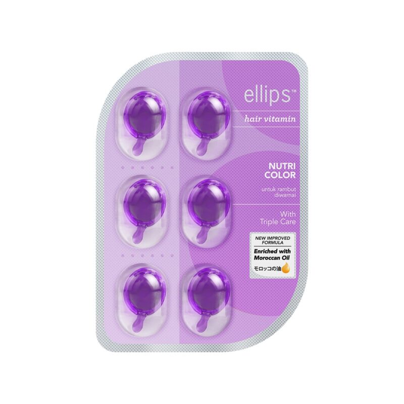 Ellips Hair Vitamin Nutri Color Blister 6 Pcs كبسولات فيتامين للشعر